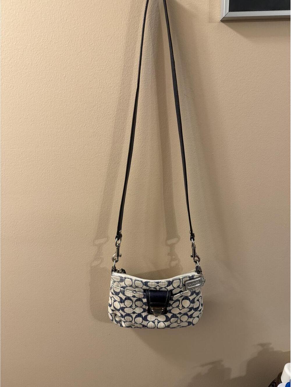 Coach Signature Denim Crossbody Bag - Picture 4 of 6
